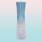 ○1: 杵型花器　水色/薄ピンク