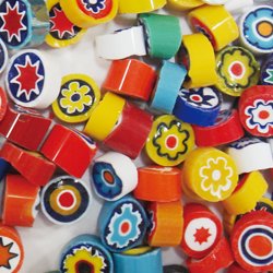 画像3: ミルフィオリ8mmOP  100g（不透明系）