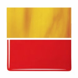 画像1: ブルズアイ 0225 ピメントレッド【10cm角 3mm不透明】