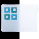 ブルズアイ 0009 リアクティブクラウド【10cm角 3mm不透明】