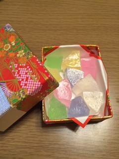 京都でいただいたお菓子・・・。