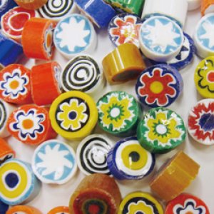 画像3: ミルフィオリ10mmOP  100g（不透明系） (3)