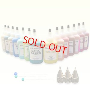 画像1: フュージング絵の具｜グラスライン ベーシックセット14 (1)