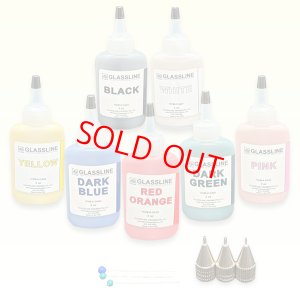 画像1: フュージング絵の具｜グラスライン ベーシックセット7 (1)