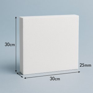 画像1: セラミックファイバーボード25mm厚30cm角 (1)